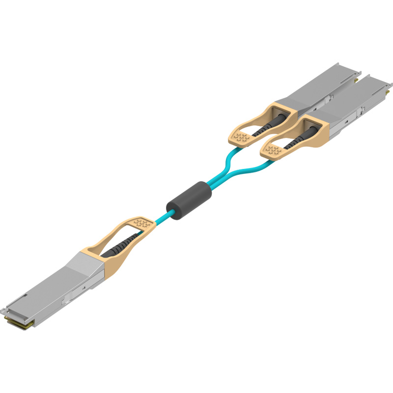 200G QSFP56 to 2x 100G QSFP56 Breakout Active Optical Cable