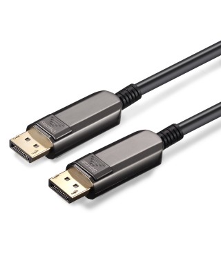 Armored DisplayPort 1.4 AOC, Type A to Type A, Hybrid 32.4Gbps 8K60 DP 1.4 Active Optical Cable