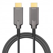Armored HDMI 2.0 AOC, Type A to Type A, Hybrid 18Gbps 4K60 HDMI 2.0 Active Optical Cable