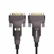 Detachable DVI to DVI AOC, Hybrid 10.2Gbps 4K@30Hz 1080P@60Hz DVI Active Optical Cable