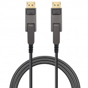Detachable DisplayPort 1.4 AOC, Type D to Type D, Hybrid 32.4Gbps 8K60 DP 1.4 Active Optical Cable