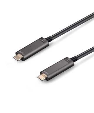DisplayPort 1.2 AOC, USB Type C-C, Hybrid 21.6Gbps 4K60 DP 1.2 Active Optical Cable