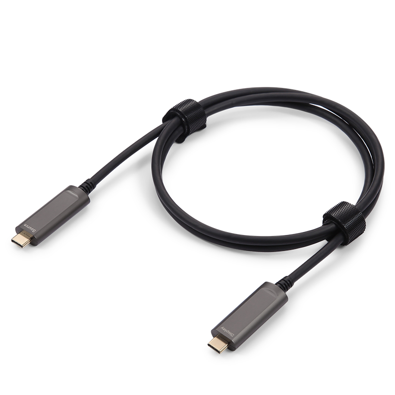DisplayPort 1.2 AOC, USB Type C-C, Hybrid 21.6Gbps 4K60 DP 1.2 Active Optical Cable