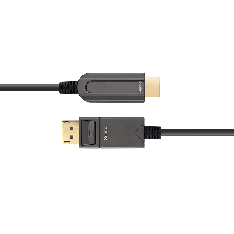 DisplayPort 1.4 to HDMI 2.0 AOC, Hybrid 18Gbps 4K60 Active Optical Cable