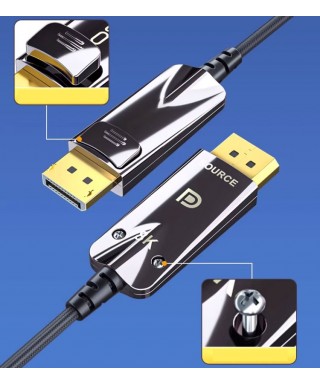 DisplayPort 2.1 AOC, Type A to Type A, Hybrid 77.4Gbps 16K@60Hz 8K@144Hz 4K@240Hz DP 2.1 Active Optical Cable