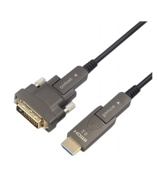 Detachable HDMI-DVI DVI-HDMI Interchangeable AOC 10.2Gbps 4K@30Hz Active Optical Cable