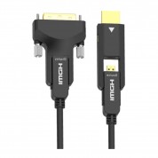 Detachable HDMI-DVI DVI-HDMI Interchangeable AOC 10.2Gbps 4K@30Hz Active Optical Cable