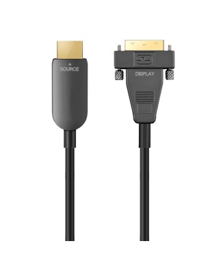 HDMI to DVI AOC, Hybrid 10.2Gbps 4K@60Hz 2K@144Hz HDMI to DVI Active Optical Cable