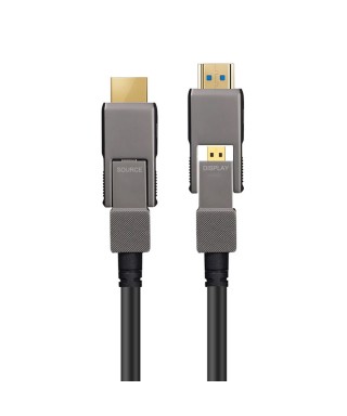Detachable HDMI 2.1 AOC, Type D to Type D, Hybrid 48Gbps 8K60 4K120 eARC G-SYNC HDMI 2.1 Active Optical Cable