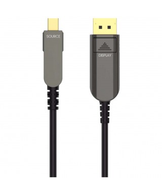 Mini DP to DP DisplayPort 1.4 AOC, Hybrid 32.4Gbps 8K60 DP 1.4 Active Optical Cable