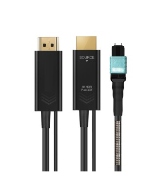 Pure Fiber Armored Detachable Ultra High Speed 48Gbps 8K60 HDMI 2.1 Active Optical Cable