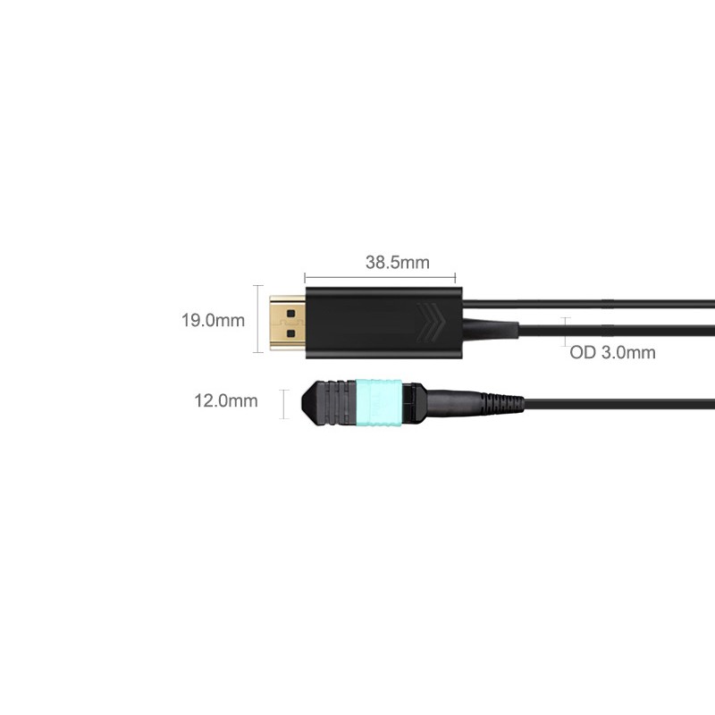 Pure Fiber Ultra High Speed 48Gbps 8K60 HDMI 2.1 Active Optical Cable