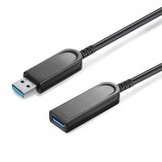 USB 3.0 AOC, Type-A Male to Type-A Female, Hybrid 5Gbps USB 3.0 Extension Active Optical Cable