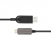 USB 3.0 AOC, Type-A Male to Type-C Male, Hybrid 5Gbps USB 3.0 Active Optical Cable