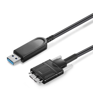 USB 3.0 AOC, Type-A Male to Micro-B Male, Hybrid 5Gbps USB 3.0 Active Optical Cable