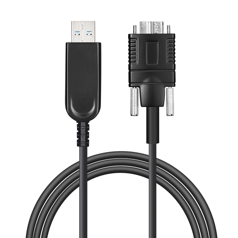 USB 3.0 AOC, Type-A Male to Micro-B Male, Hybrid 5Gbps USB 3.0 Active Optical Cable
