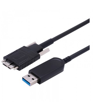 USB 3.1 Gen 2 Type-A Male to Micro-B Male 10G Hybrid Active Optical Cable, Backward Compatible