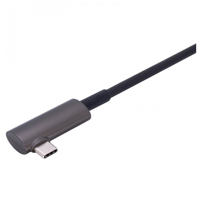 USB Type-C to Type-C USB 3.1 Gen 2 Hybrid AOC with Right-Angle Plug, Backward Compatible